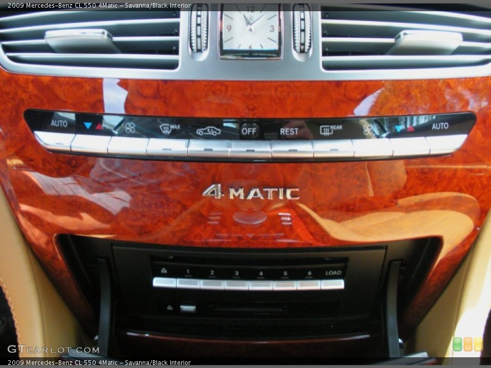 Savanna/Black Interior Controls for the 2009 Mercedes-Benz CL 550 4Matic #51045202