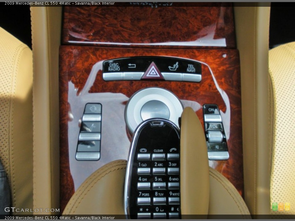 Savanna/Black Interior Controls for the 2009 Mercedes-Benz CL 550 4Matic #51045214