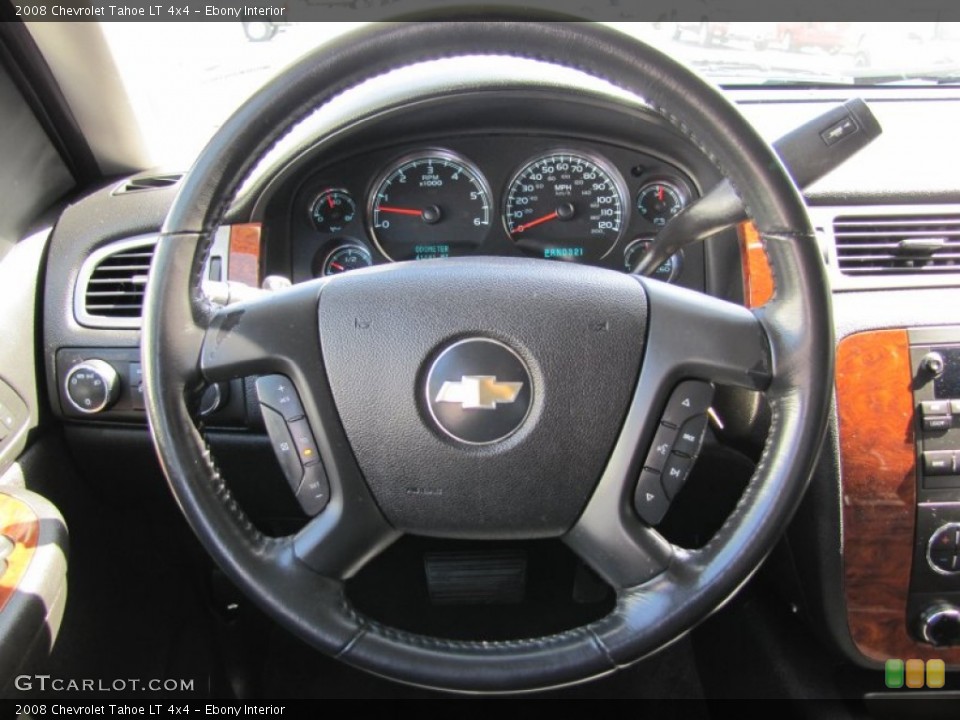 Ebony Interior Steering Wheel for the 2008 Chevrolet Tahoe LT 4x4 #51045373