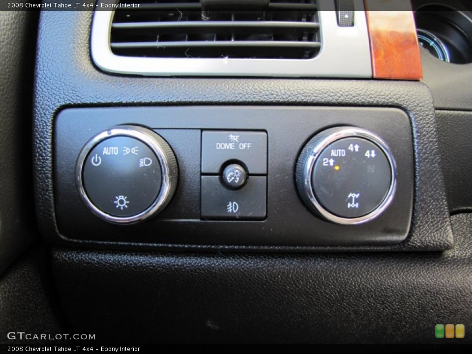 Ebony Interior Controls for the 2008 Chevrolet Tahoe LT 4x4 #51045466