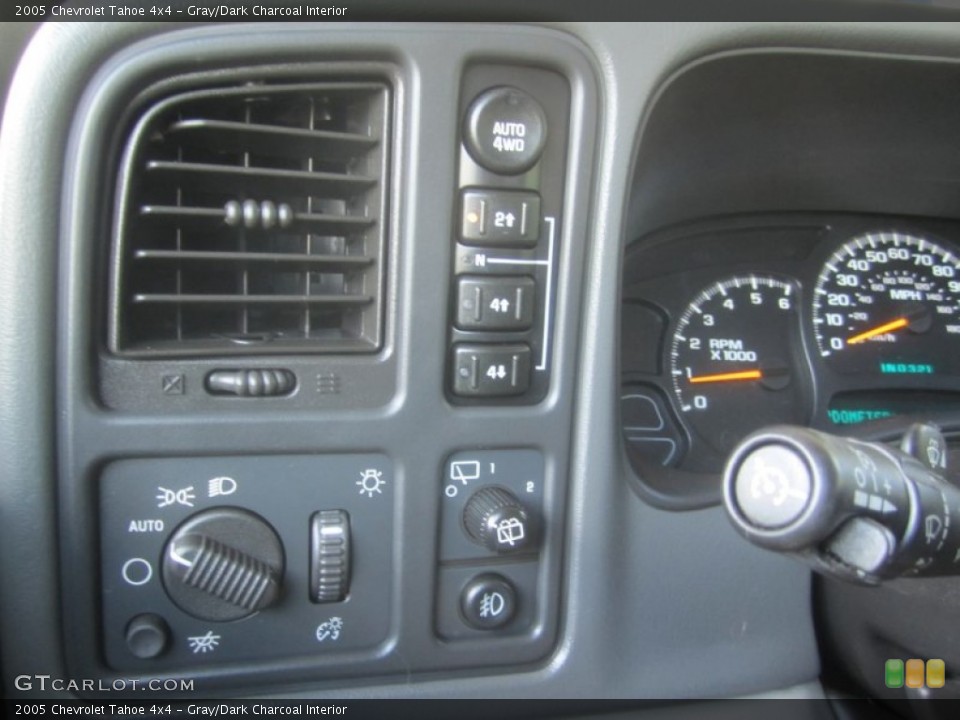 Gray/Dark Charcoal Interior Controls for the 2005 Chevrolet Tahoe 4x4 #51046765