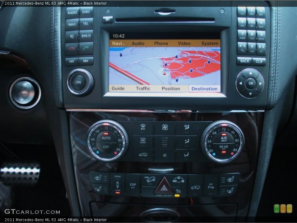 Black Interior Controls for the 2011 Mercedes-Benz ML 63 AMG 4Matic #51047248