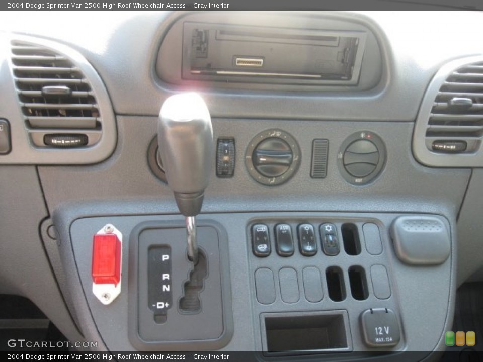 Gray Interior Controls for the 2004 Dodge Sprinter Van 2500 High Roof Wheelchair Access #51048559