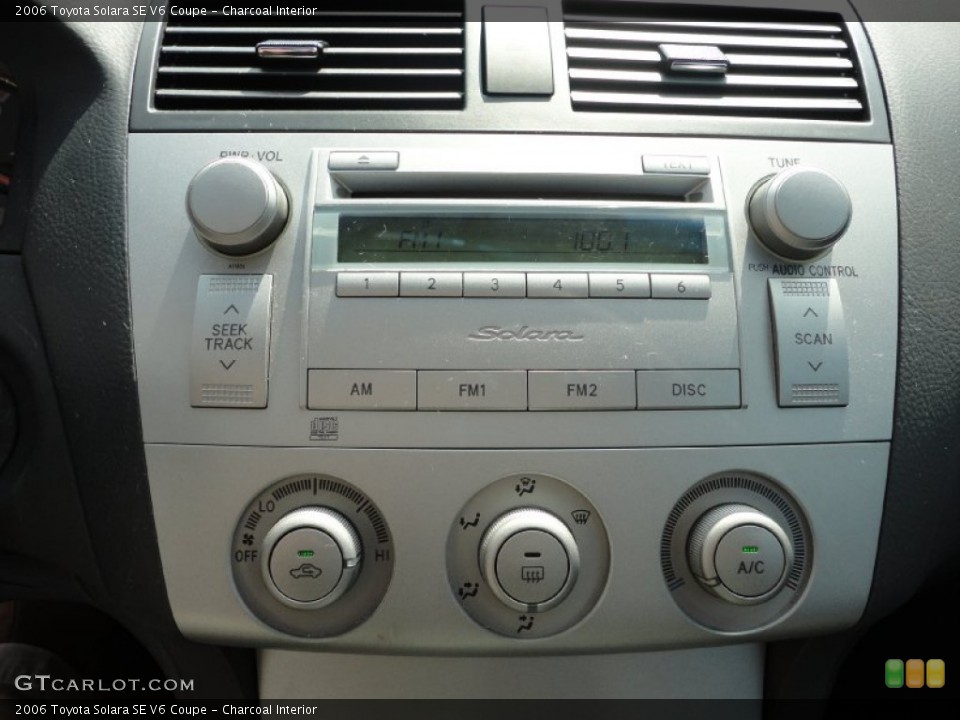 Charcoal Interior Controls for the 2006 Toyota Solara SE V6 Coupe #51049045