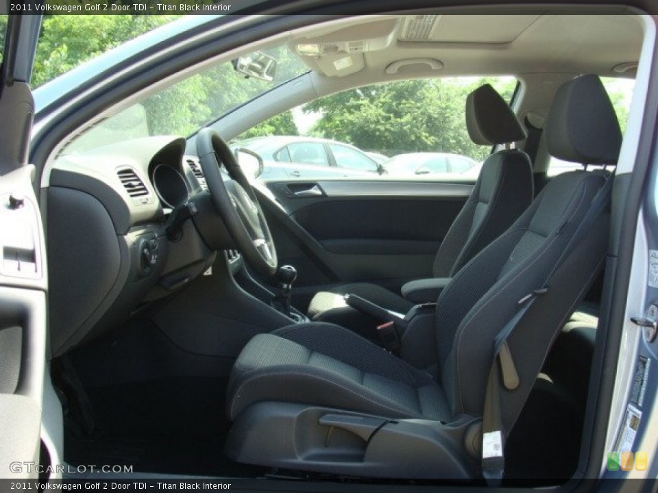 Titan Black Interior Photo for the 2011 Volkswagen Golf 2 Door TDI #51051298