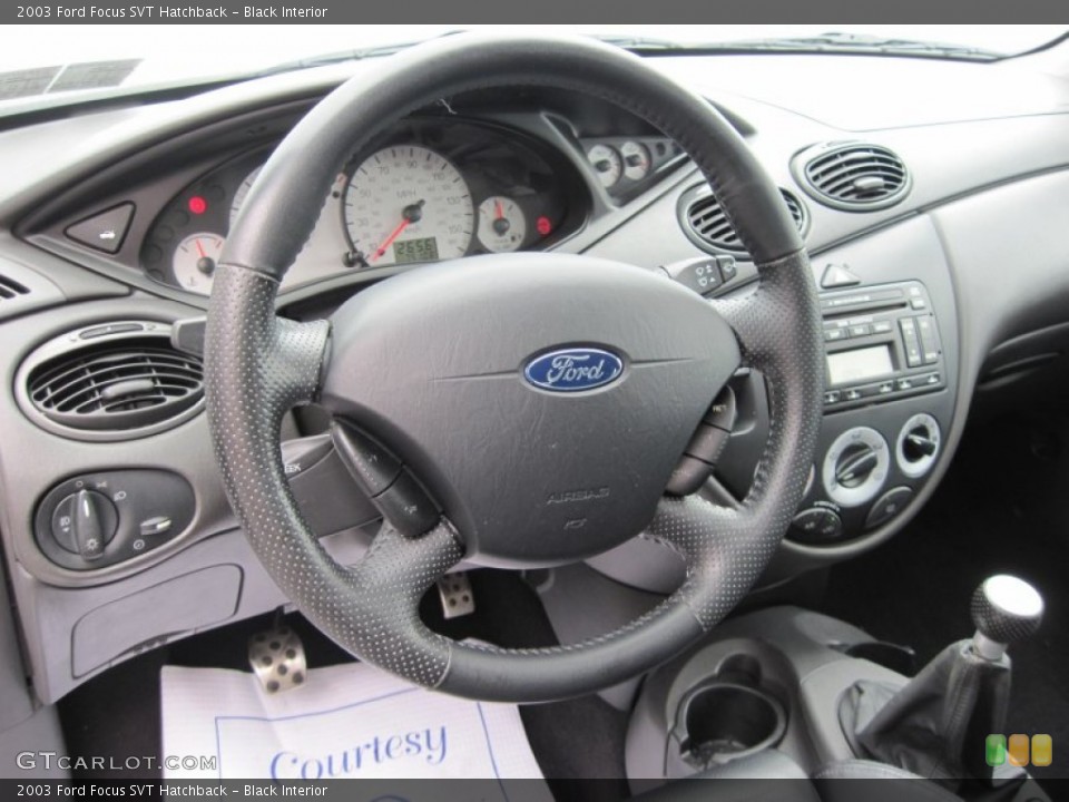 Black Interior Steering Wheel for the 2003 Ford Focus SVT Hatchback #51051391