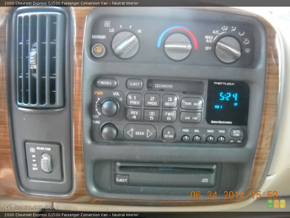 Neutral Interior Controls for the 2000 Chevrolet Express G1500 Passenger Conversion Van #51052219