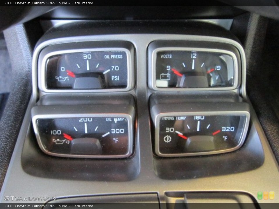 Black Interior Gauges for the 2010 Chevrolet Camaro SS/RS Coupe #51053104