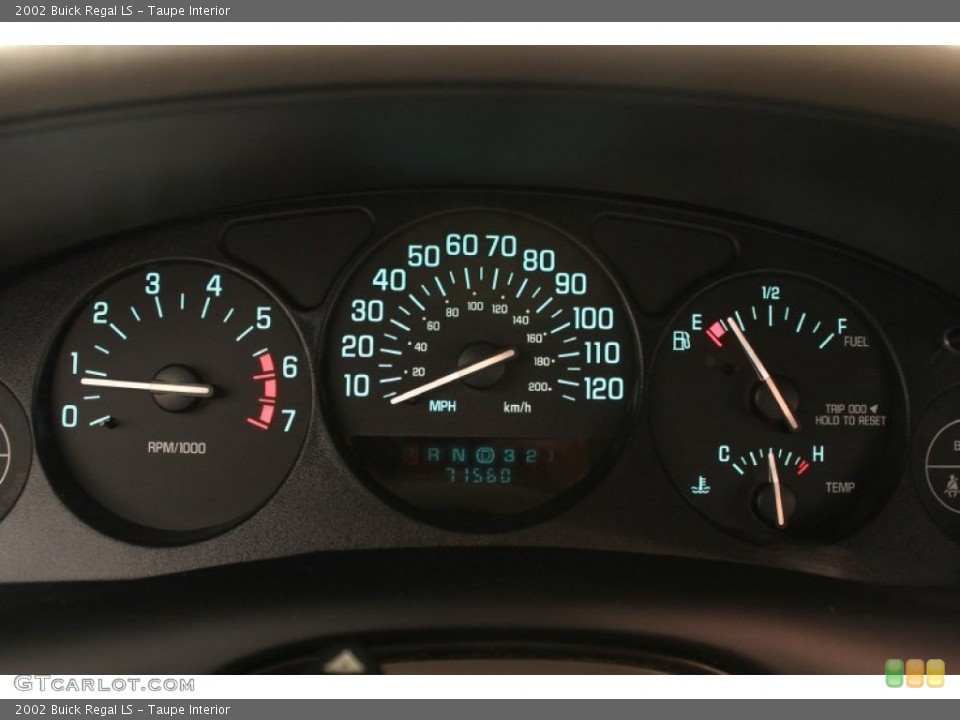 Taupe Interior Gauges for the 2002 Buick Regal LS #51054526