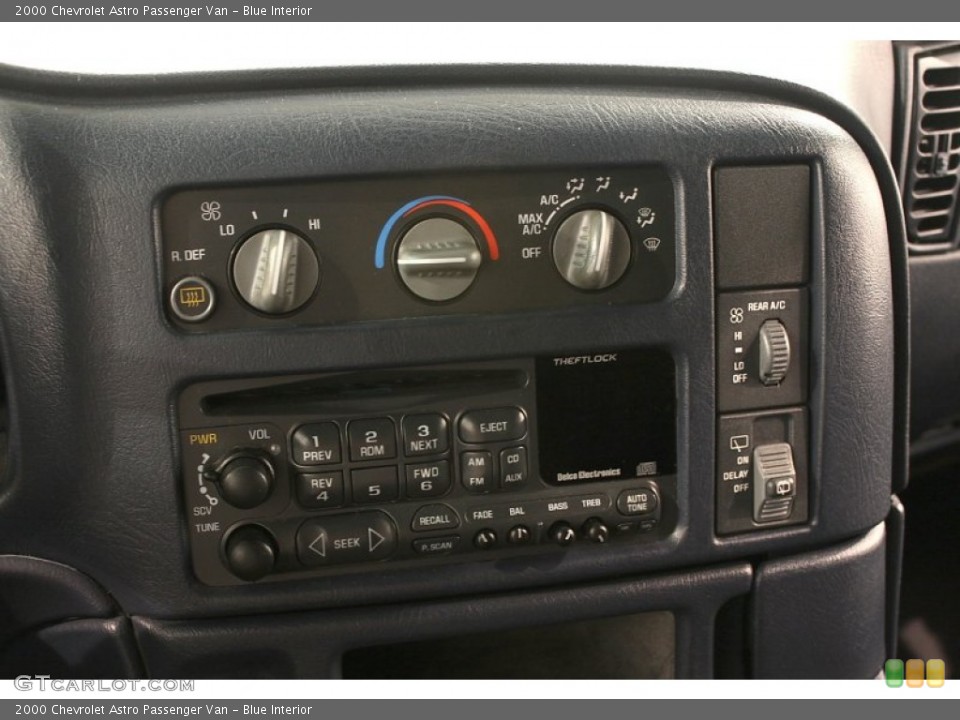 Blue Interior Controls for the 2000 Chevrolet Astro Passenger Van #51054856