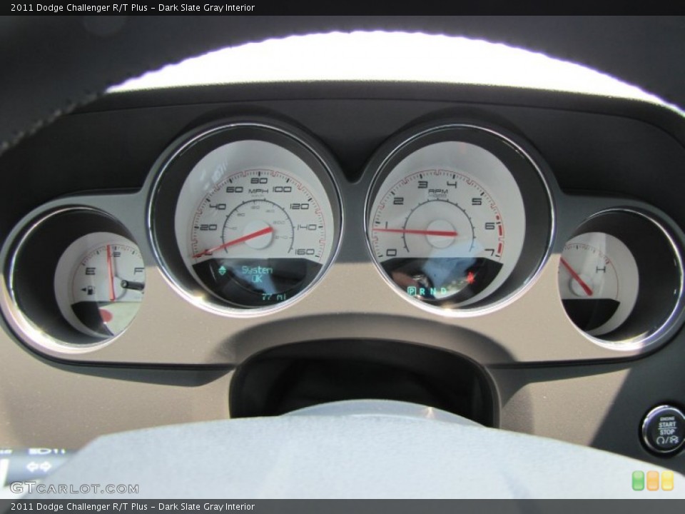 Dark Slate Gray Interior Gauges for the 2011 Dodge Challenger R/T Plus #51056383