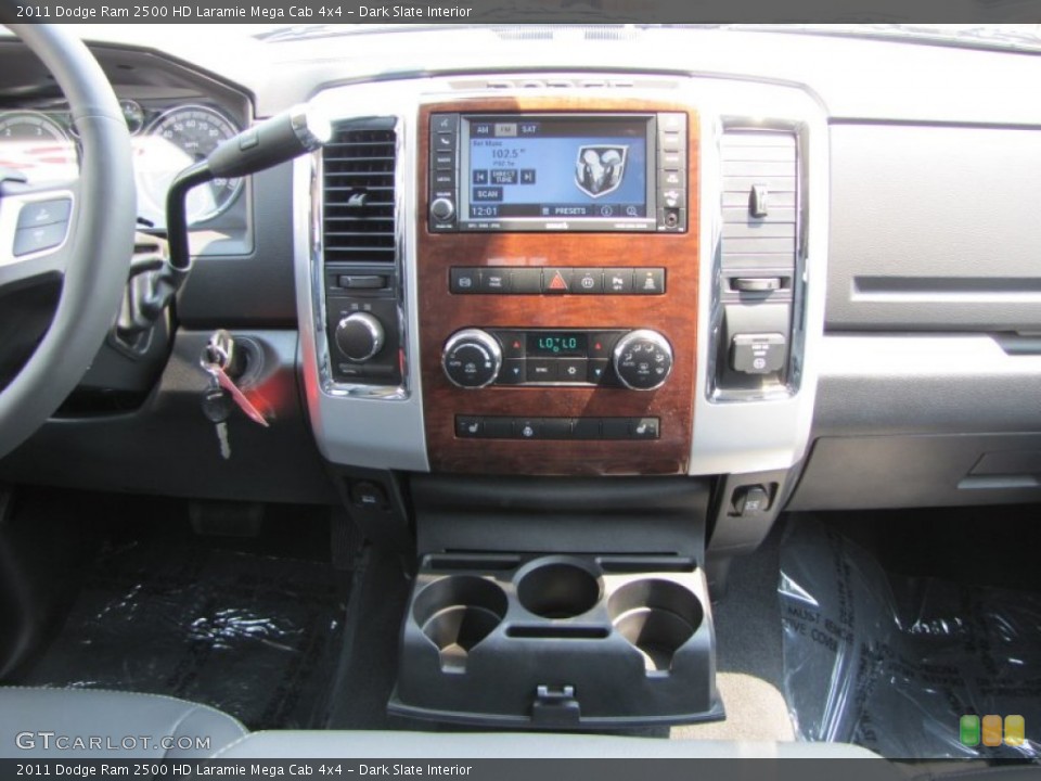 Dark Slate Interior Controls for the 2011 Dodge Ram 2500 HD Laramie Mega Cab 4x4 #51056707