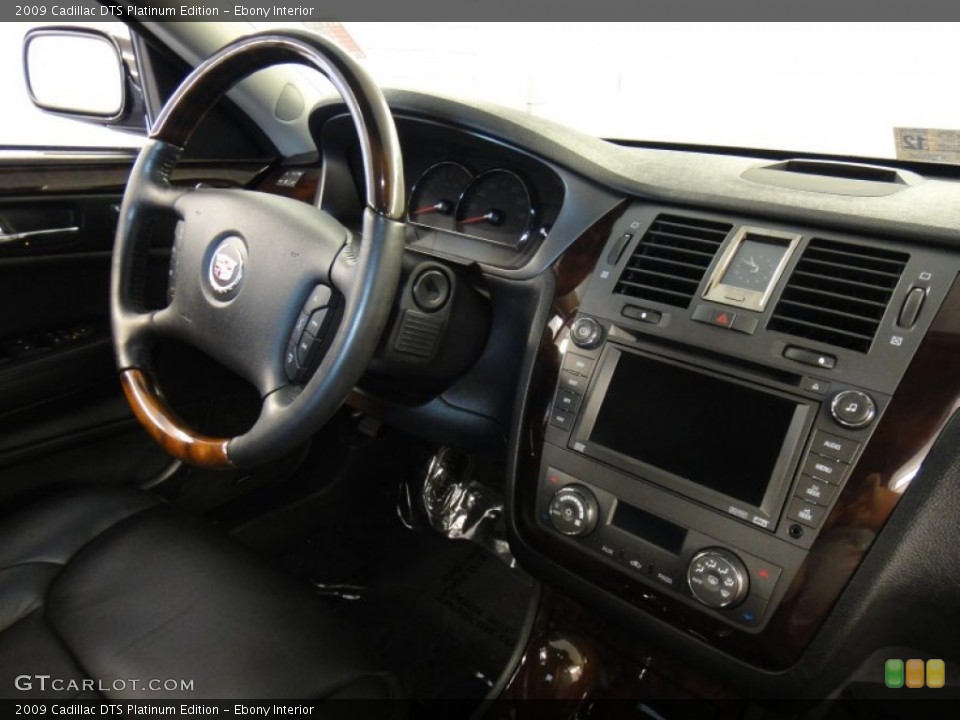 Ebony Interior Dashboard for the 2009 Cadillac DTS Platinum Edition #51059488