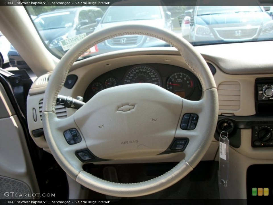 Neutral Beige Interior Steering Wheel for the 2004 Chevrolet Impala SS Supercharged #51059974