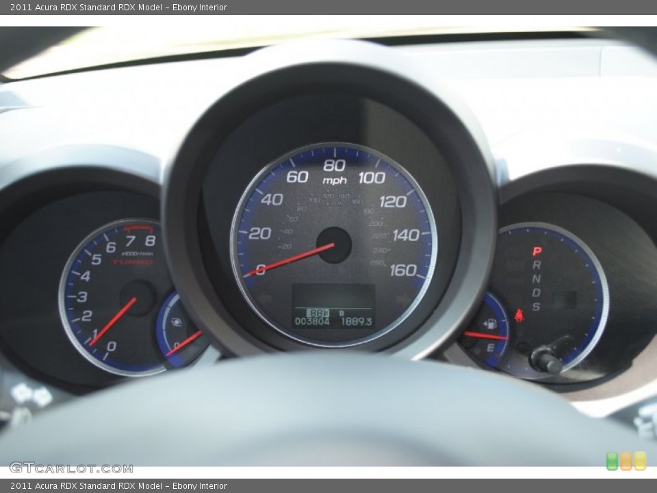 Ebony Interior Gauges for the 2011 Acura RDX  #51061339