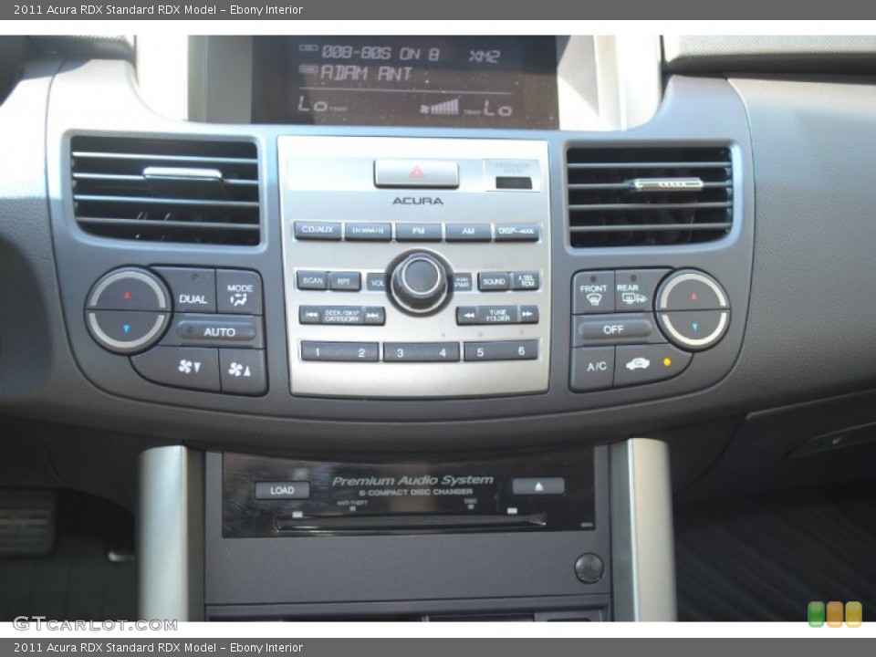 Ebony Interior Controls for the 2011 Acura RDX  #51061357
