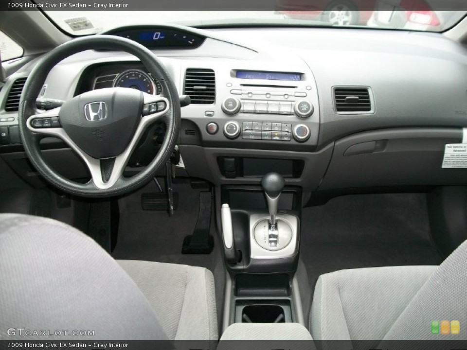 Gray Interior Dashboard for the 2009 Honda Civic EX Sedan #51061624