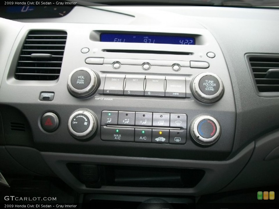Gray Interior Controls for the 2009 Honda Civic EX Sedan #51061672
