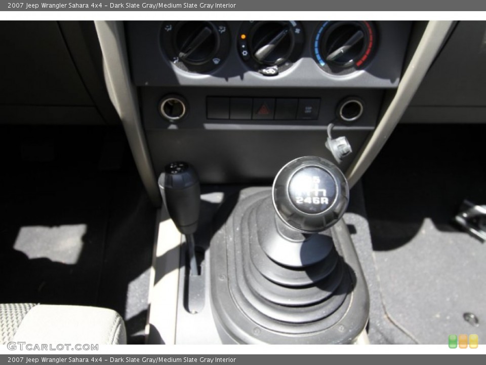 Dark Slate Gray/Medium Slate Gray Interior Transmission for the 2007 Jeep Wrangler Sahara 4x4 #51062532