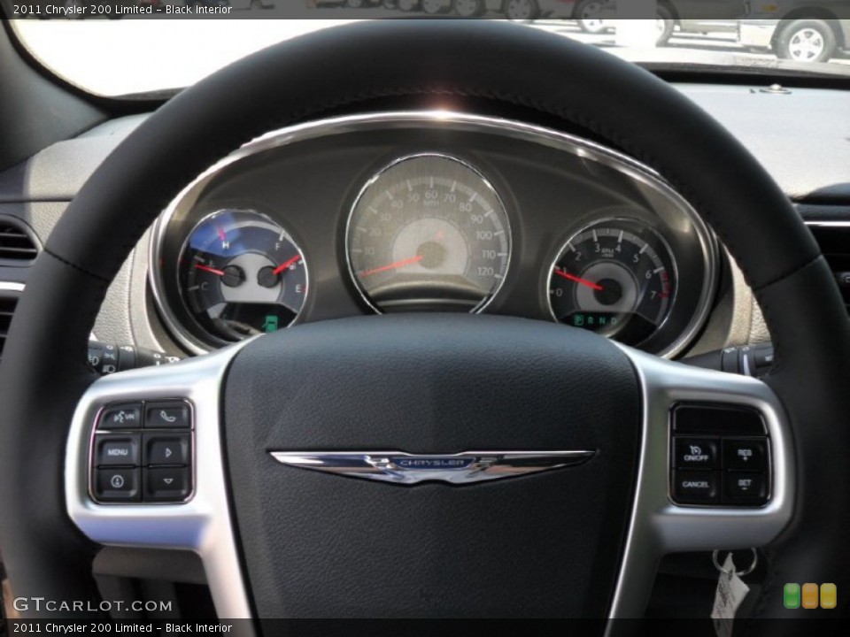 Black Interior Steering Wheel for the 2011 Chrysler 200 Limited #51065174