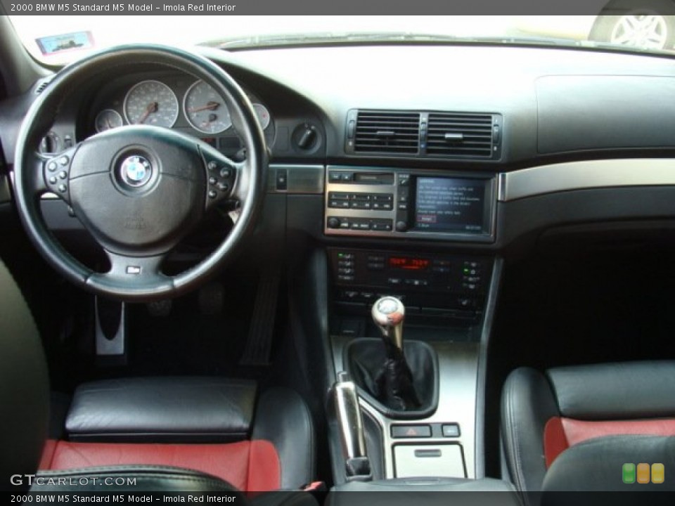 Imola Red Interior Dashboard for the 2000 BMW M5  #51070100