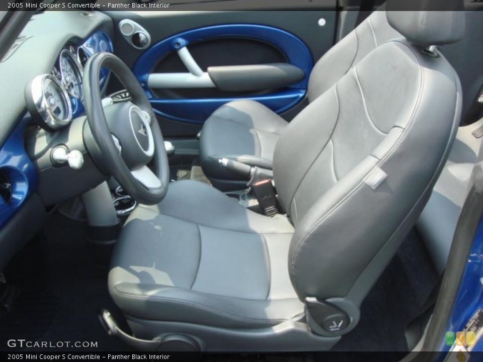 Panther Black Interior Photo for the 2005 Mini Cooper S Convertible #51071483