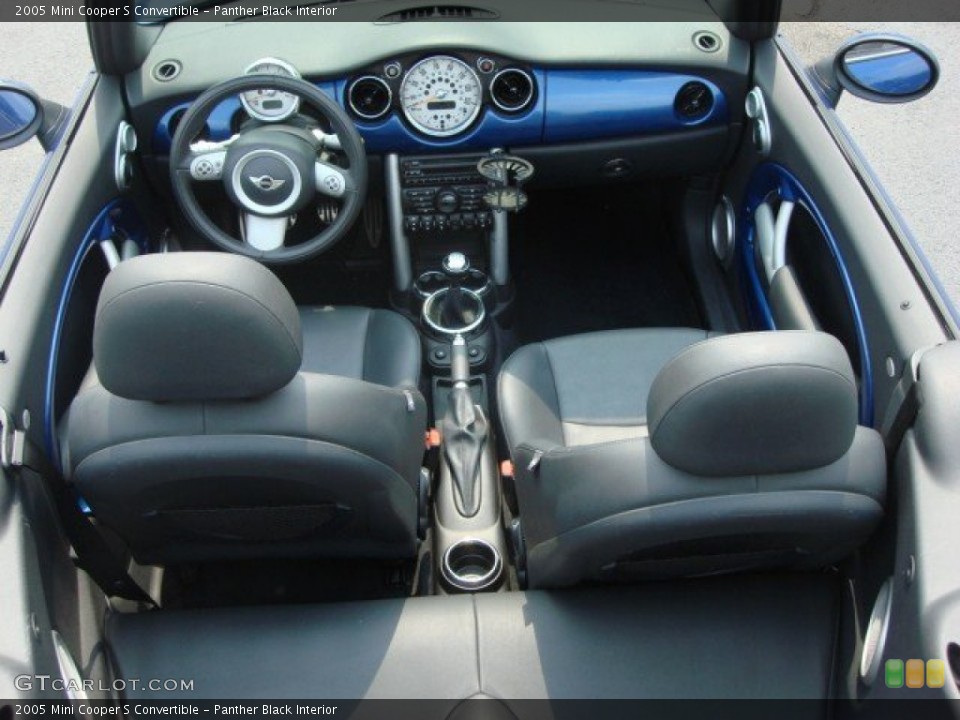 Panther Black Interior Photo for the 2005 Mini Cooper S Convertible #51071510