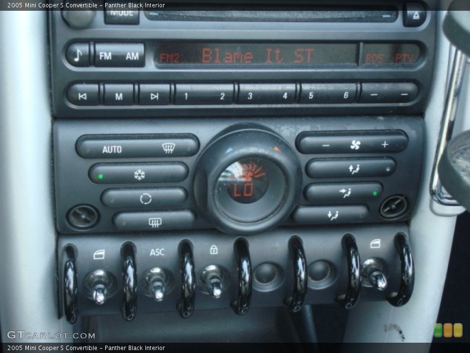 Panther Black Interior Controls for the 2005 Mini Cooper S Convertible #51071528