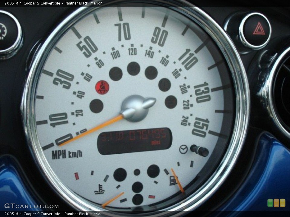 Panther Black Interior Gauges for the 2005 Mini Cooper S Convertible #51071558