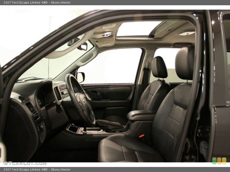 Ebony Interior Photo for the 2007 Ford Escape Limited 4WD #51072062