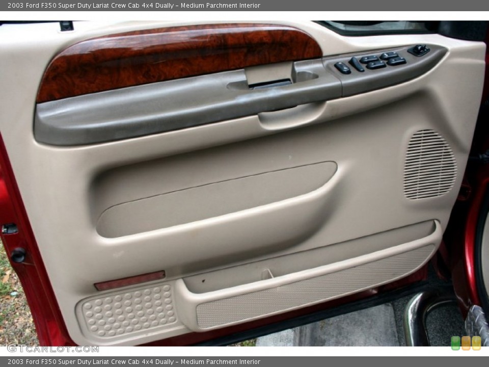 Medium Parchment Interior Door Panel for the 2003 Ford F350 Super Duty Lariat Crew Cab 4x4 Dually #51072350