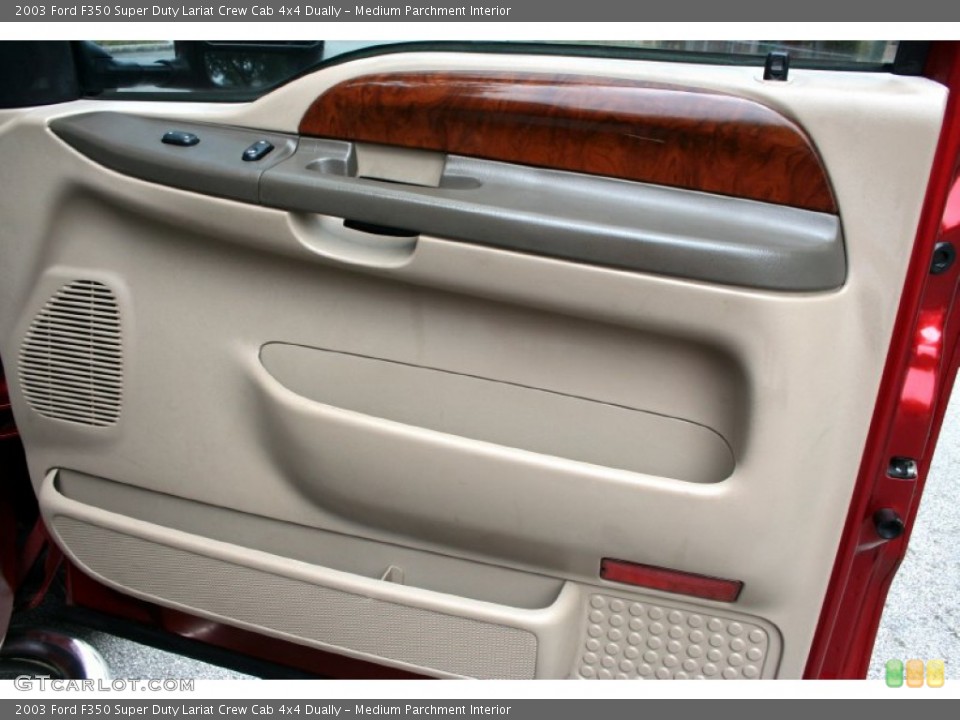 Medium Parchment Interior Door Panel for the 2003 Ford F350 Super Duty Lariat Crew Cab 4x4 Dually #51072371