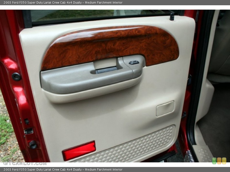 Medium Parchment Interior Door Panel for the 2003 Ford F350 Super Duty Lariat Crew Cab 4x4 Dually #51072395