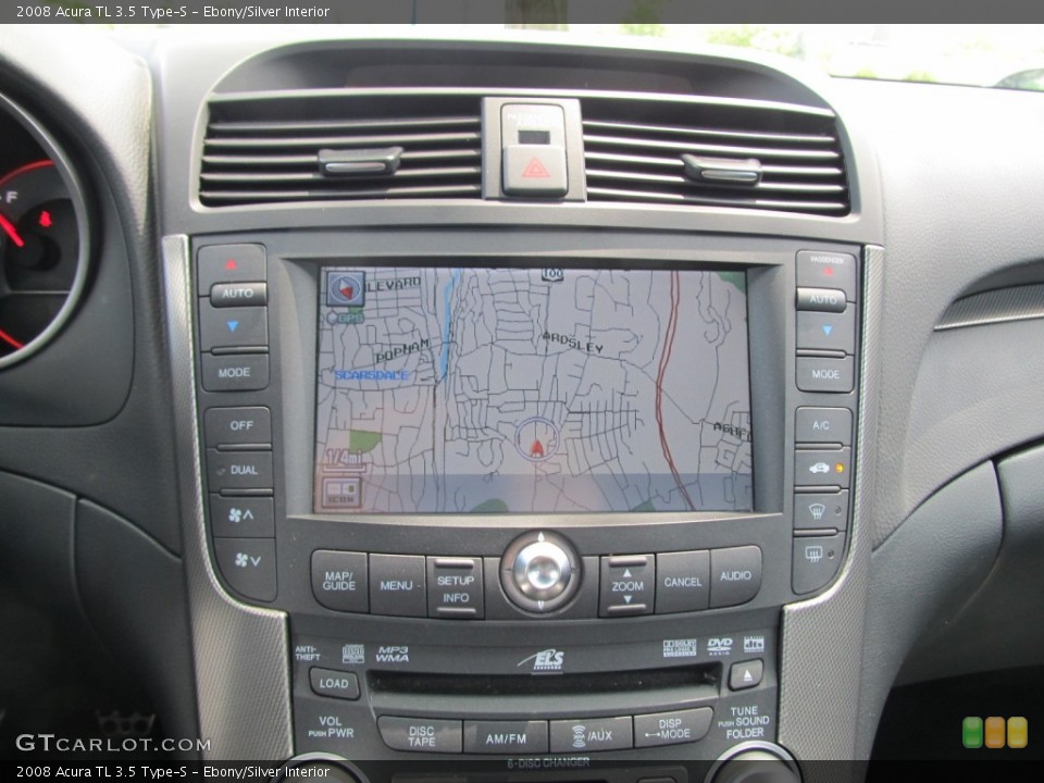 Ebony/Silver Interior Navigation for the 2008 Acura TL 3.5 Type-S #51073712