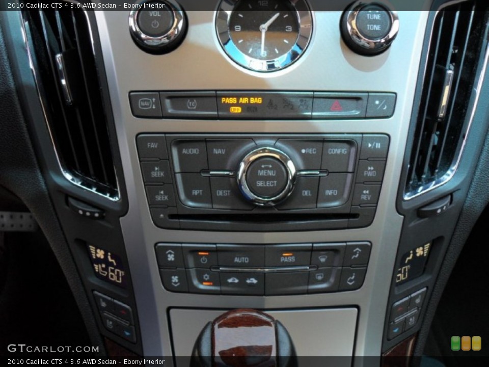 Ebony Interior Controls for the 2010 Cadillac CTS 4 3.6 AWD Sedan #51073976