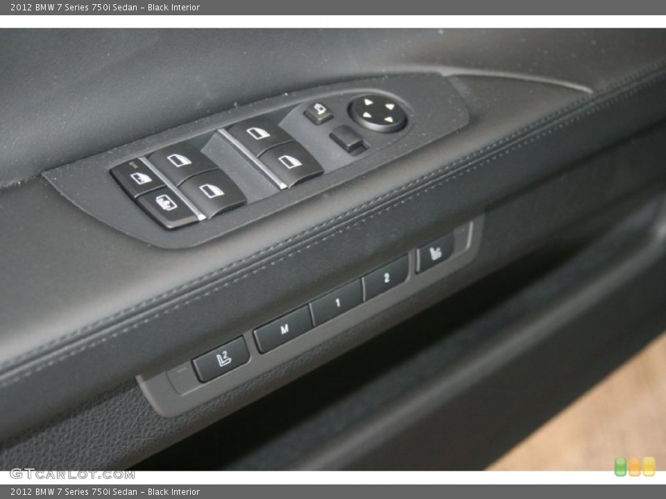 Black Interior Controls for the 2012 BMW 7 Series 750i Sedan #51078155