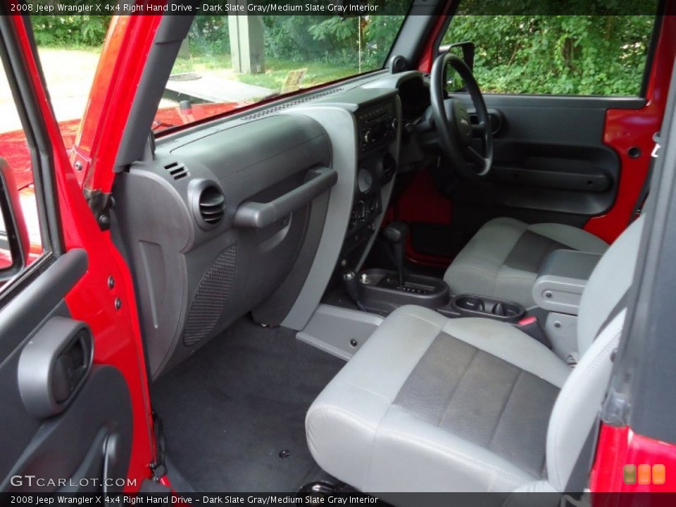 Dark Slate Gray/Medium Slate Gray Interior Photo for the 2008 Jeep Wrangler X 4x4 Right Hand Drive #51078215