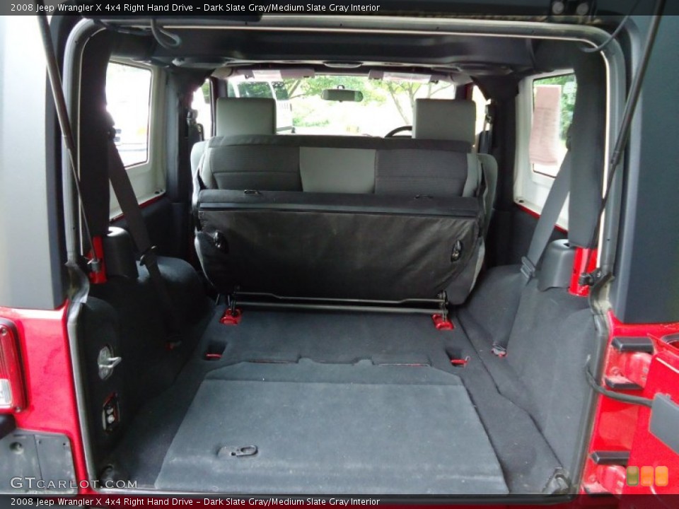 Dark Slate Gray/Medium Slate Gray Interior Trunk for the 2008 Jeep Wrangler X 4x4 Right Hand Drive #51078236