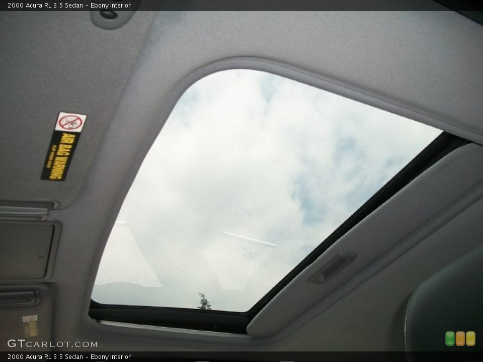 Ebony Interior Sunroof for the 2000 Acura RL 3.5 Sedan #51081584