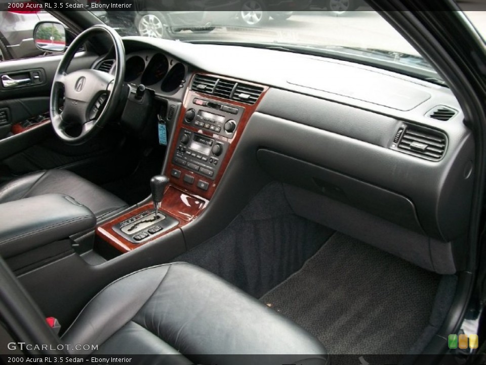 Ebony Interior Dashboard for the 2000 Acura RL 3.5 Sedan #51081680