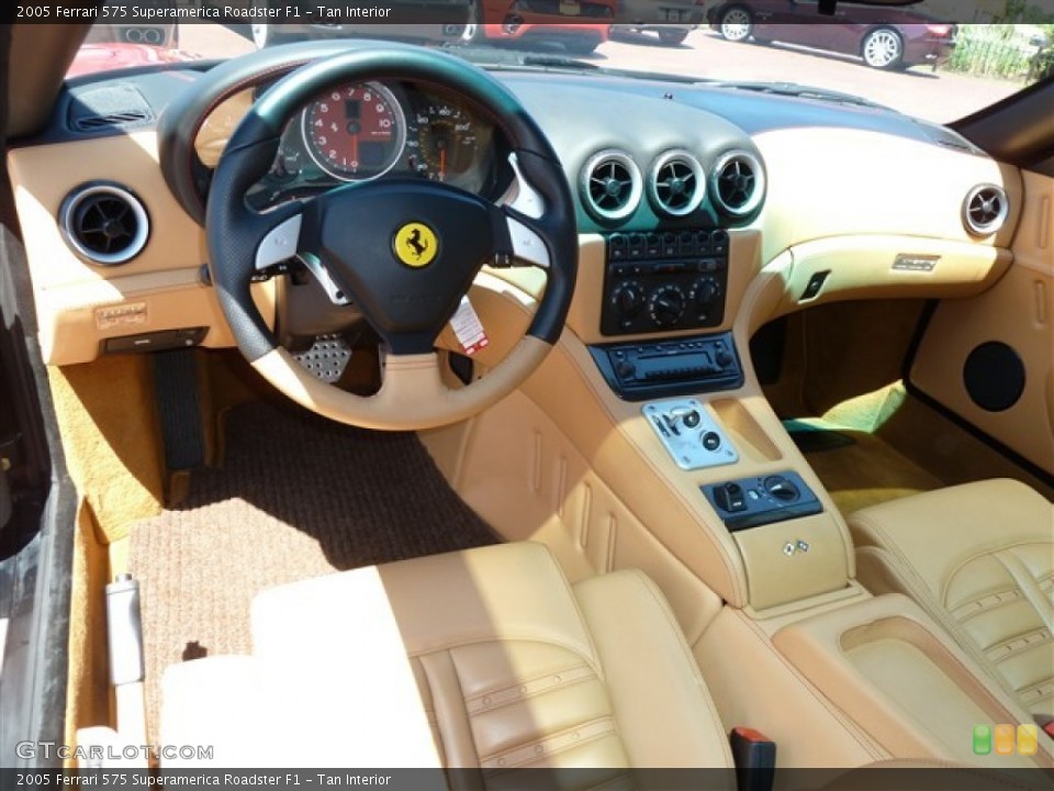 Tan Interior Photo for the 2005 Ferrari 575 Superamerica Roadster F1 #51081758