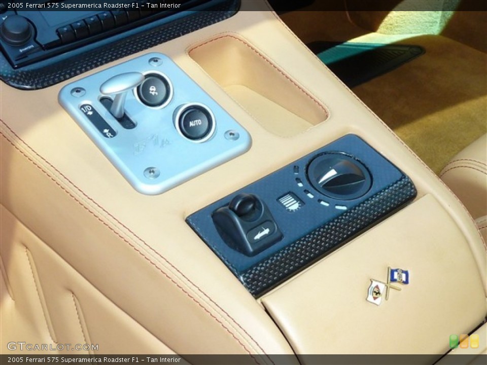 Tan Interior Controls for the 2005 Ferrari 575 Superamerica Roadster F1 #51081860