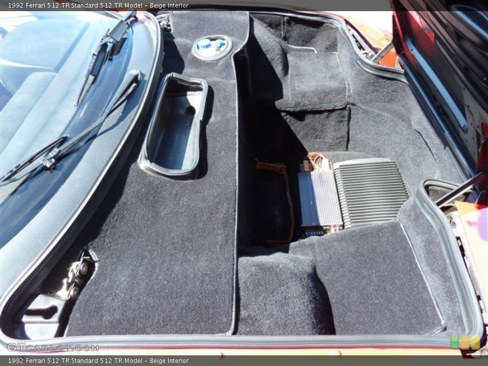 Beige Interior Trunk for the 1992 Ferrari 512 TR  #51082169