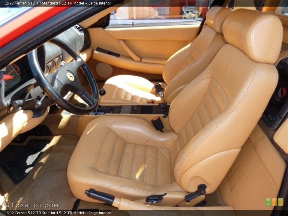 Beige Interior Photo for the 1992 Ferrari 512 TR  #51082202