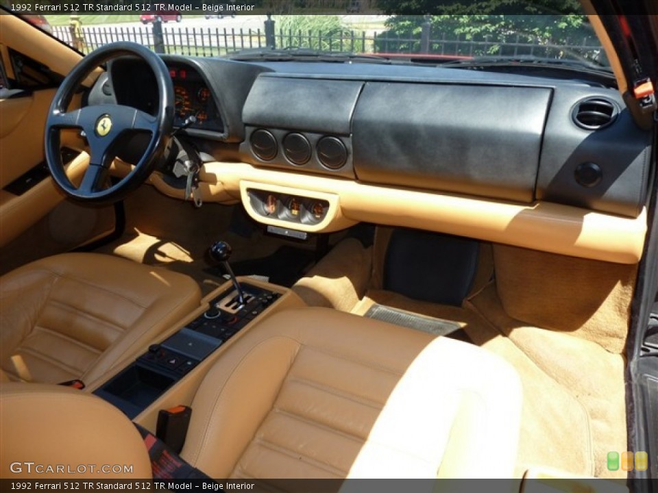 Beige Interior Dashboard for the 1992 Ferrari 512 TR  #51082235