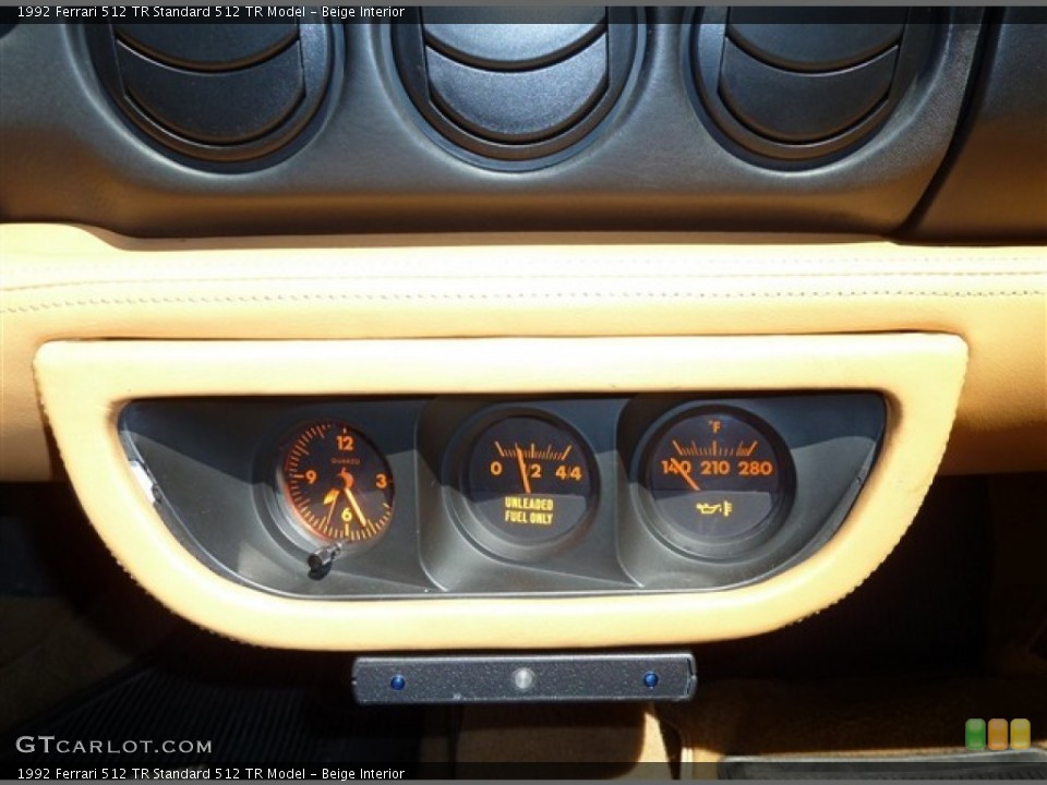 Beige Interior Gauges for the 1992 Ferrari 512 TR  #51082268