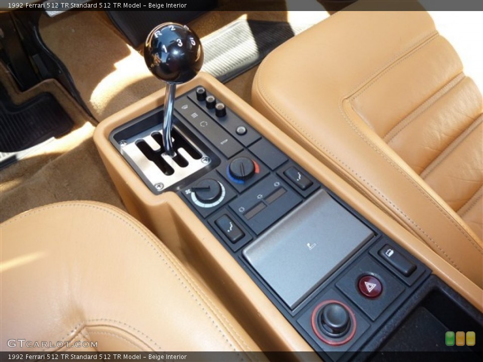 Beige Interior Transmission for the 1992 Ferrari 512 TR  #51082283