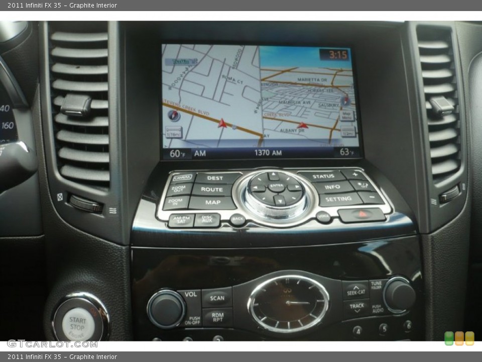 Graphite Interior Navigation for the 2011 Infiniti FX 35 #51082370
