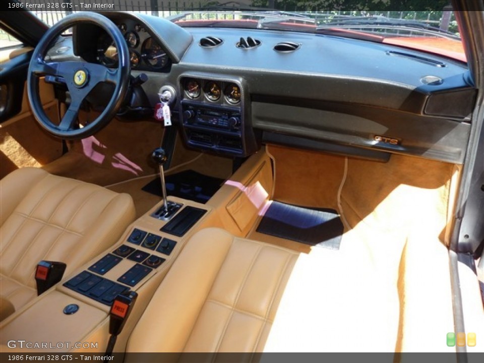 Tan Interior Dashboard for the 1986 Ferrari 328 GTS #51082625