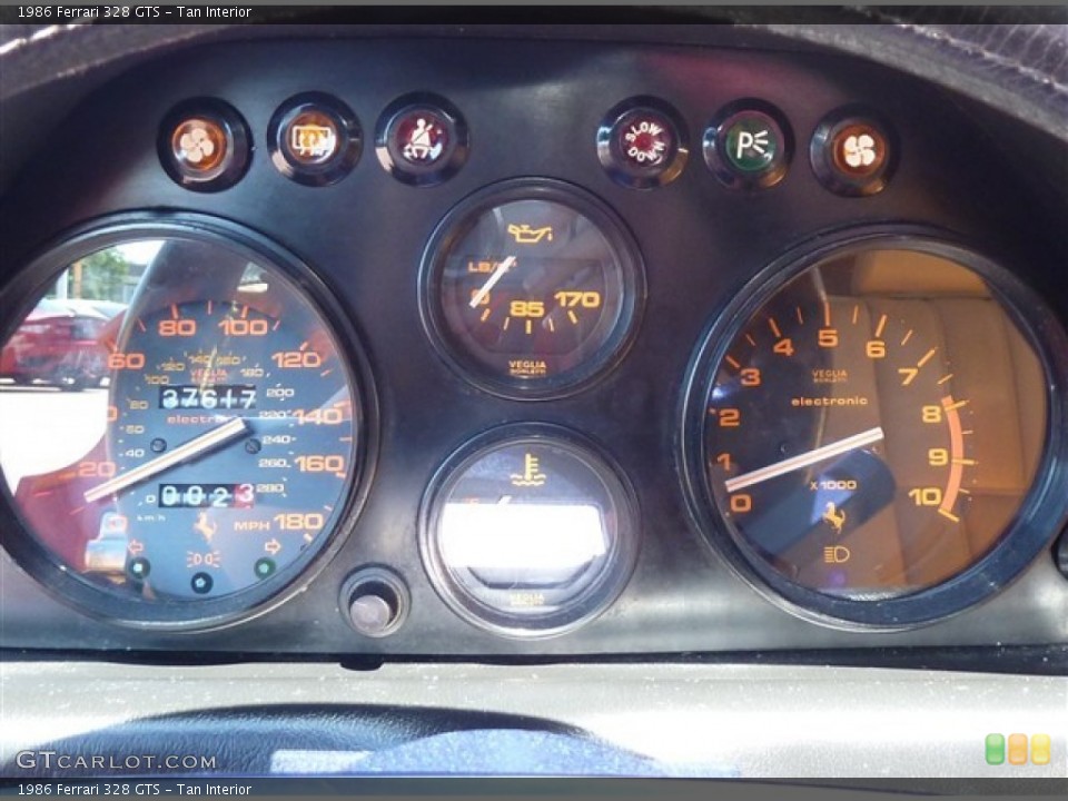 Tan Interior Gauges for the 1986 Ferrari 328 GTS #51082655